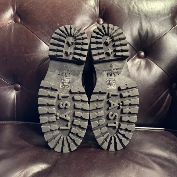 LÄST GUC Matter Leather Loafers in Black Size 38 - Picture 10 of 10